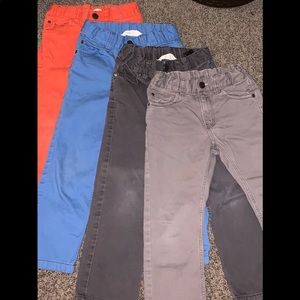 SOLD 4pairs of H&M boys twill pants